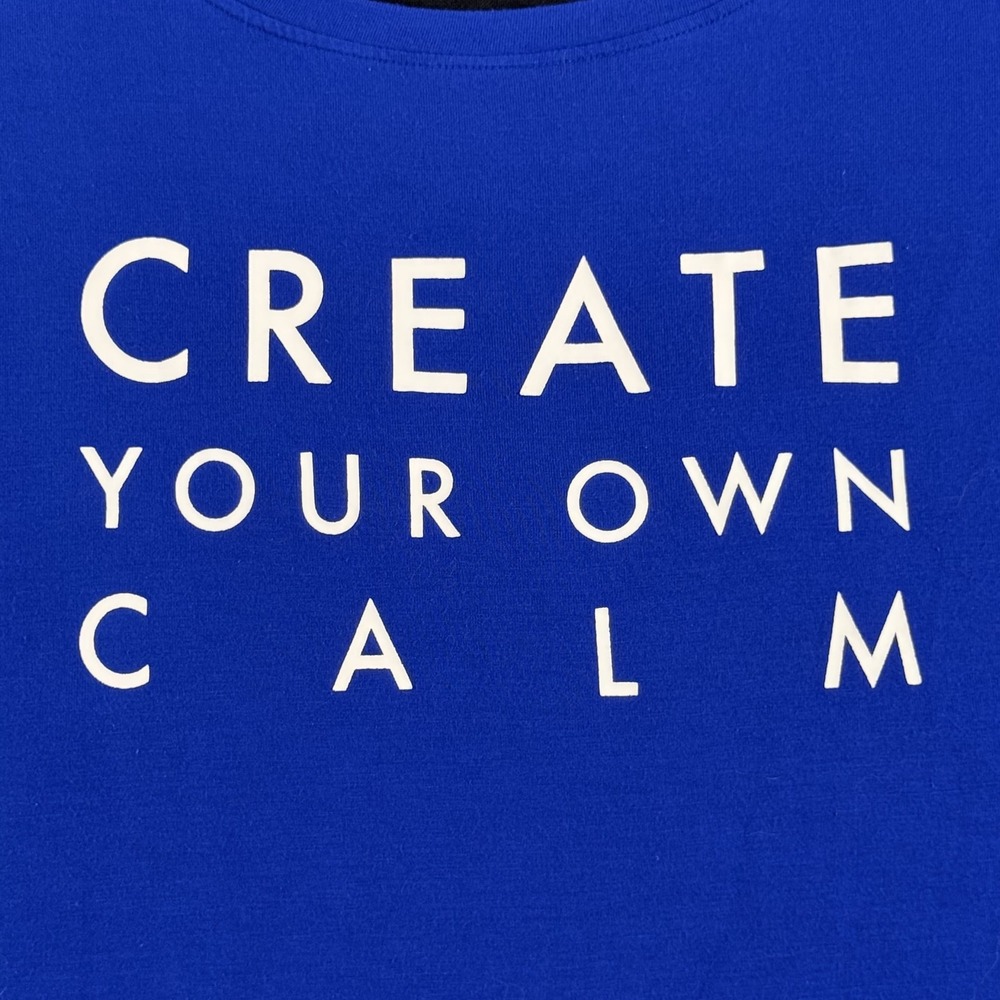LuLaRoe Rise Tank Shirt Womens 2XL Create Your Own Calm Motivational Yoga Top